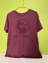 Mortal Kombat Klassic Big Logo Shirt Red  Fits Mens Medium Womens Large - $19.91