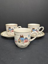 International Tableworks Heartland Village 2 Cups w/Saucer Extra Saucer - $13.00