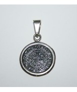 925 Sterling Silver Astrology Zodiac Wheel Pendant J386 - £19.00 GBP