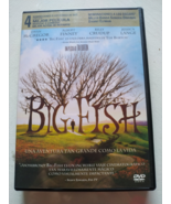 Big Fish Tim Burton Ewan Mcgregor Jessica Lange - DVD Spagnolo Libro Reg... - $28.41
