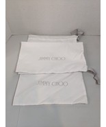 Lot 2 Jimmy Choo Authentic Dust Bags White Drawstring 11.75x14.25, 10.5x... - £17.10 GBP