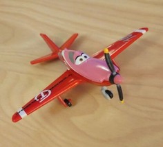 Disney Pixar Planes Diecast Rat Pack #10 Red Pink Loose Mattel Metal - £8.44 GBP