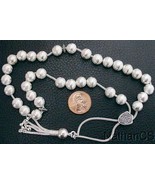 Greek Komboloi All Solid Sterling Silver Round Beads - £182.46 GBP