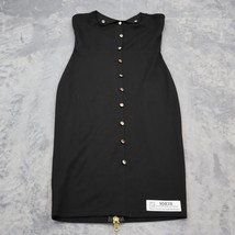 Good Time USA Dress Womens Medium Party Cocktail Black Bodycon Strapless Button - £18.29 GBP