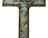 Colorful Turquoise Sunset Lord Hear My Prayer Wall Cross Plaque Figurine... - $23.99