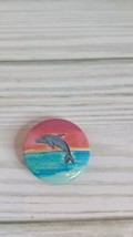 Vintage 1994 American Girl Grin Pins Dolphin Sunset Approx. 1 Inch Pleas... - $3.95