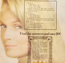 1966 Breck Shampoo For Prettier Hair Advertisement Beauty Hair Care DWLL10 - $29.99