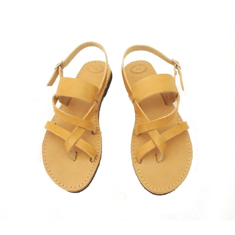 Leather handmade men sandals for him strappy sandals in big sizes Item image 2