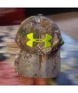 Under Armour RealTree Camo Snapback Hat Yellow Logo Hunt Youth - $13.55 CAD
