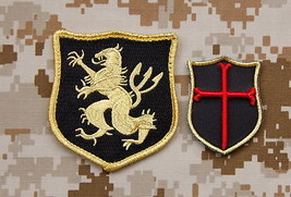 NSWDG Navy SEAL Team 6 Lion Gold Squadron &amp; Mini Crusader DEVGRU Patch S... - $281.76 MXN