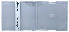 SLIM Import CD-5 Maxi SUPER Clear CD Jewel Cases J Card European 7.2mm - $29.83 CAD+