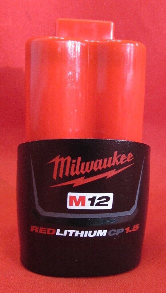 MILWAUKEE M12 GENUINE 48-11-2401 12V 1.5AH 18WAH RED LITHIUM LION BATTERY - NEW! - $29.45