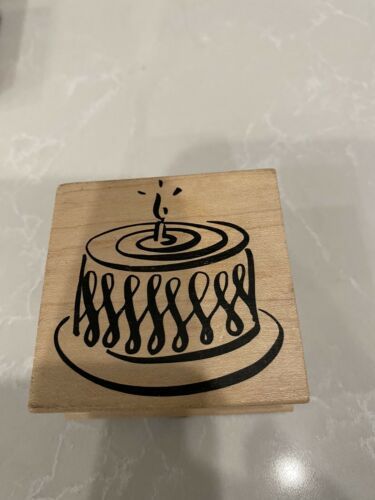 GREAT SELECTION OF WOOD & RUBBER CAKE CELEBRATION STAMPS BUY MORE & SAVE! Item image 7