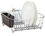 Deluxe Chrome-Plated Steel Small Dish Drainers (Black) - $35.99
