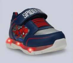 Toddler Boys&#39; Marvel Navy Blue/Red Silver Spider-Man Athletic Sneakers 9... - $340.13 MXN