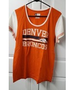 NFL Team Apparel Denver Broncos Women&#39;s T-shirt Size: XL Football Short ... - £13.23 GBP
