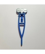 Vintage Novelty March Of Dimes Blue Plastic Crutch Pin Advertisement - $9.78