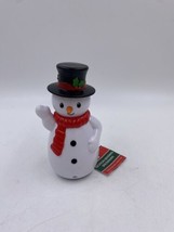 Motion Sensing Singing Color Changing Plastic Snowman 6&quot; - £7.60 GBP