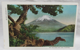 Scene of Mt Fuji From Lake Yamanaka in Japan Fukuda Postcard - $2.96