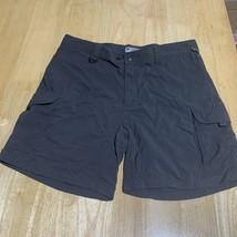 Columbia Shorts Mens L Black Pockets Lightweight Outdoors Hiking Casual - $16.65
