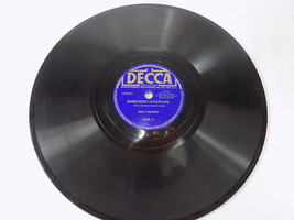 Vintage Shellac Record Decca Blue Label 4065 Bing Crosby Shepherd Serenade - £9.48 GBP
