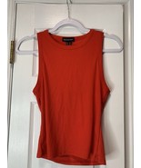 Streetwear Society Tank Red Ribbed Sz M Womens - $13.60 CAD