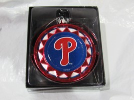 MLB Philadelphia Phillies Glass Ornament 4&quot; Diameter by America Team Sports - £15.72 GBP