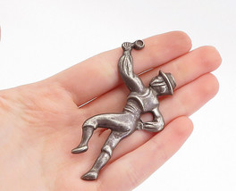 MEXICO 925 Sterling Silver - Vintage Antique Dancing Man Brooch Pin - BP1175 - £59.90 GBP