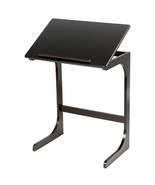 Adjustable C-Shape Couch End Table wth Tilting Top-Brown - Color: Brown - $111.94 CAD