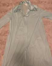 Vintage Vanity Fair Made IN USA medium Night gown Button Front Peignoir ... - $33.65