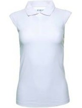 Nwt Ladies Ibkul White Sleeveless Golf Tennis Shirt Top Sizes S M L Xl &amp; Xxl - £51.95 GBP