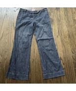 LOFT Ann Taylor Marisa Women Jeans Denim Wide Leg Boot Cut 8 P Petite 31... - $14.99