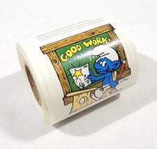 Vintage 80s Smurfs Stickers Roll With 135 Stickers - £102.54 GBP