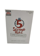 5 Second Rule “Uncensored” Card Game- Adult Content New/Sealed - £9.92 GBP