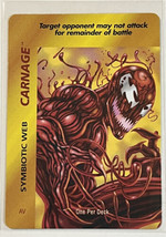 Marvel Overpower1995 Special Character Carnage Symbiotic Web #AV R - £3.59 GBP