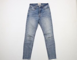 Free People We The Free Womens 27 Button Fly Stretch Skinny Leg Cropped Jeans - £35.57 GBP