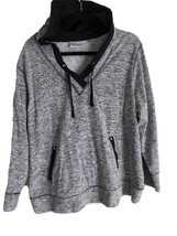 Avenue Womens Pullover Hoodie Sweater Long Sleeve Top Sz 18/20 Marled - £18.33 GBP