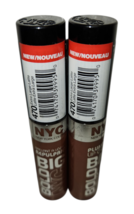 2x NYC 470 Extra Large Latte Big Bold Plumping and Shine Lip Gloss NEW S... - $19.80
