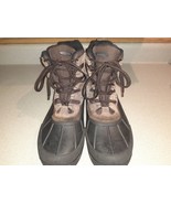 Northside Mens Brown Leather Waterproof Winter Boots SZ 13 Used / Slight... - $25.73