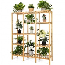 Multifunctional Bamboo Shelf Storage Organizer Rack - Color: Natural - $167.30