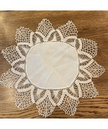 Vintage Handmade Doilies Round with 4.5&quot; Crocheted Edge - $415.82 MXN
