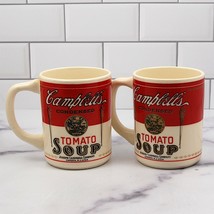 Campbells Homestyle Tomato Soup Set of 2 Mugs 12oz 341ml Cups - £18.97 GBP