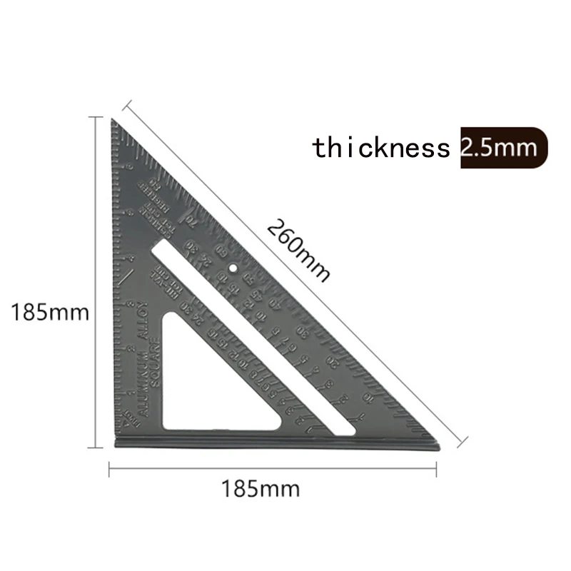 KALAIDUN Triangle Angle Ruler Squares Triangular Measuring Ruler work Angle Prot - $278.27