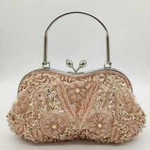 Boutique De FGG Elegant Frame Women Formal Beaded Evening Purses and Handbags Br - £38.47 GBP