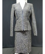 Lafayette 148 New Delft Navy Blue Brocade Skirt Size 12 Blazer Size 10 S... - $369.28