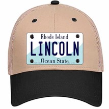 Lincoln Rhode Island Novelty Khaki Mesh License Plate Hat Novelty Khaki Mesh Lic - £22.92 GBP