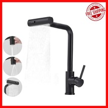 High Arc Kitchen Faucet with Pull Down Sprayer &amp; Lead-Free Design - Blac... - $49.46