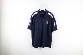 Vintage Mens Large Spell Out University of Michigan Hockey Collared Polo... - £34.84 GBP