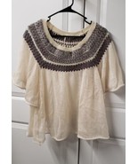 Free People Lock Lomand Women&#39;s Sweater Size: Medium Flutter Sleeve Wool... - £20.21 GBP