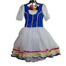 Curtain Call Costumes Peasant Dance Costume E1419 White / Blue CXL - $23.46